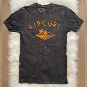 Rip Curl Men’s Graphic Tee. Excellent condition. Size S. Gray and Orange